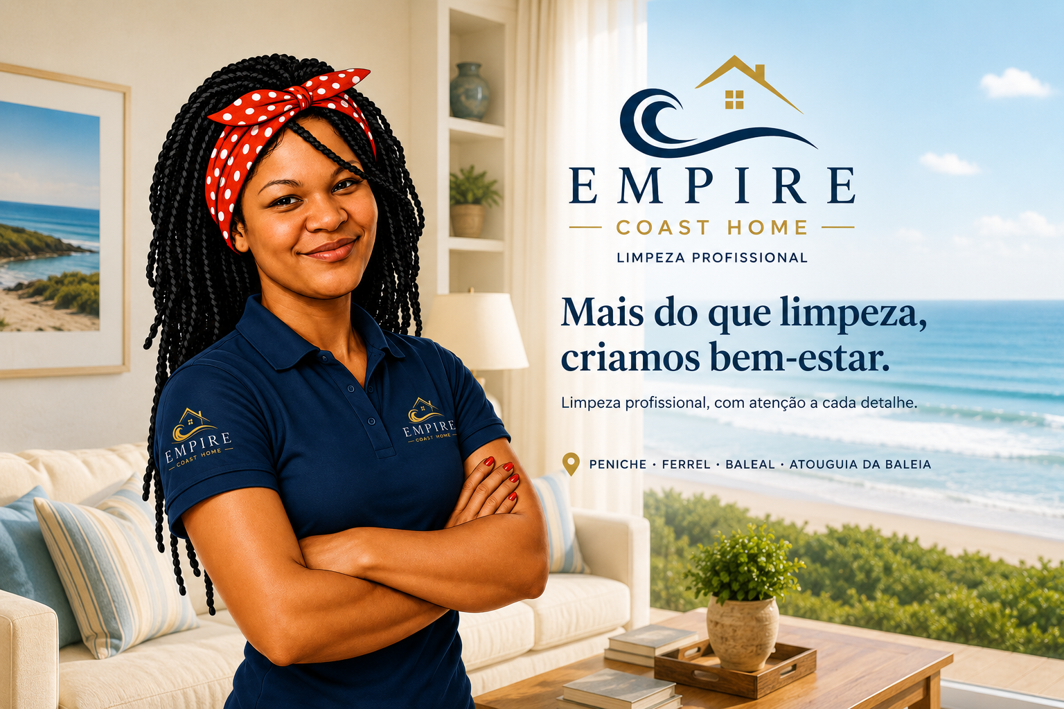 Empire Coast Home — limpeza profissional em Peniche, Ferrel, Baleal e Atouguia da Baleia